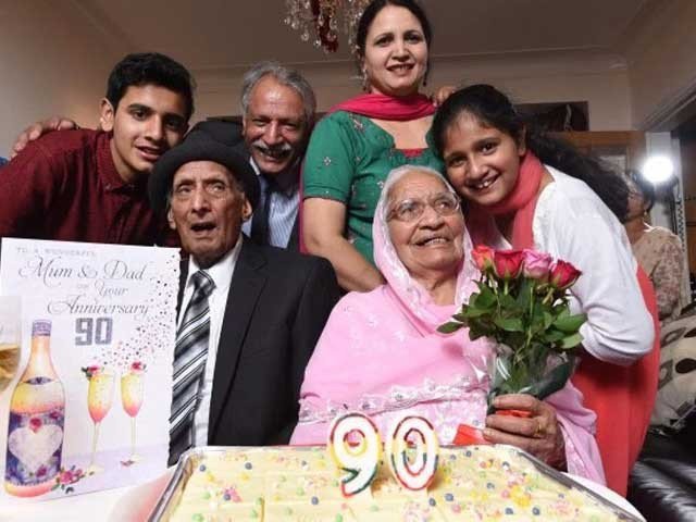 دنیا کے معمر ترین جوڑے نے اپنی شادی کی 90 ویں سالگرہ منائی